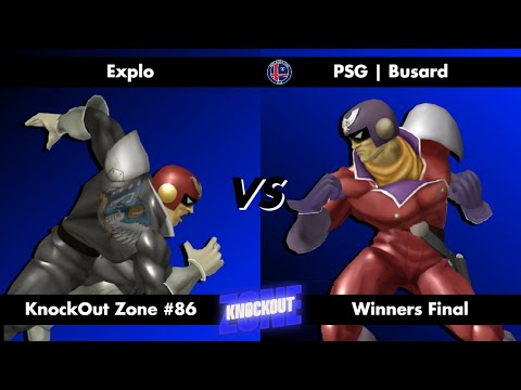 KnockOut Zone #86 - SSBM Winners Final - Explo (Captain Falcon) vs Busard (Captain Falcon)