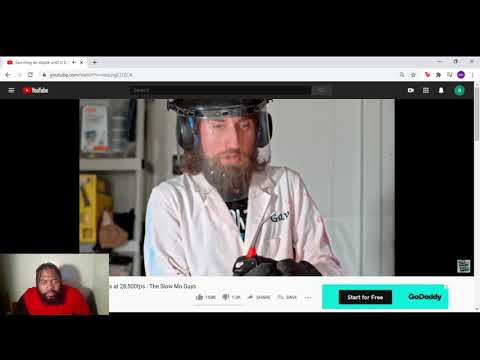 Spinning an Apple until it Explodes at 28,500fps - The Slow Mo Guys (Reaction Video)