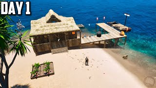 Tropical Island Craft Build Treasure Hunting Survival Game Day 1 - U.N.P.O.C. Gameplay