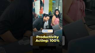 Productivity Acting In Office | Workplace Reality | Working Or Looking Busy | #Shorts | #Simplilearn