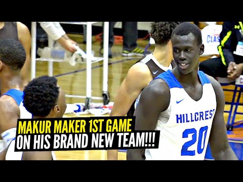 Makur Maker FIRST Game w/ His BRAND NEW TEAM!! Hillcrest Prep Is a SUPER TEAM NOW!!