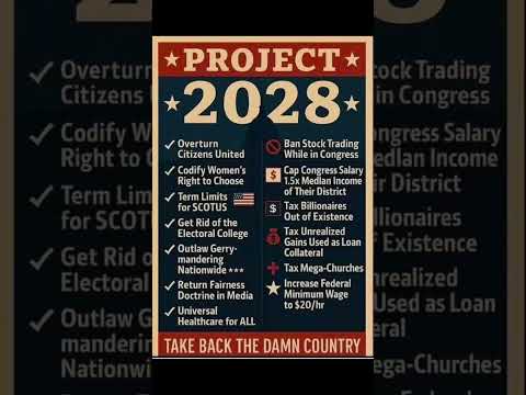 #Project2028 #TakeBackTheCountry #JusticeForAll #ProgressivePolitics #powertothepeople #trump