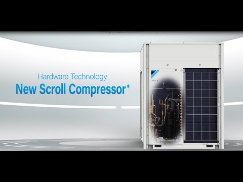 Part of a video titled Daikin VRV New Scroll Compressor [DAIKIN] - YouTube