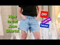DIY How to cut the perfect jeans shorts everytime.