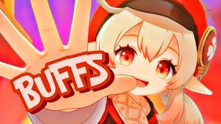 VAZOU A NOVA GAMEPLAY DA KLEE e TODOS OS BUFFS DA PERSONAGEM