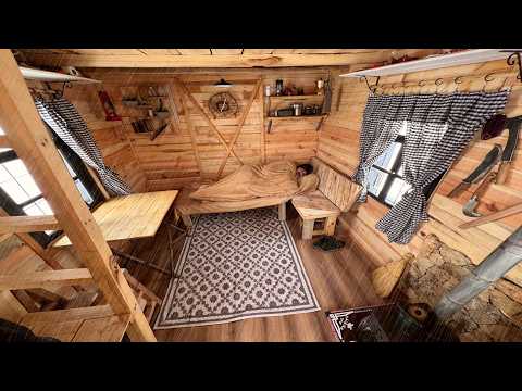 Full Process: Building a Wooden House 🏠