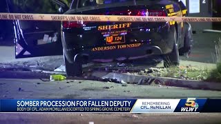The ultimate honor: Officers help escort fallen deputy Adam McMillan to cemetery
