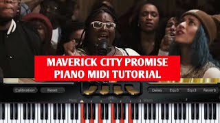 How to play Maverick City Promise Song| Worship chords Piano Tutorial| Midi lesson