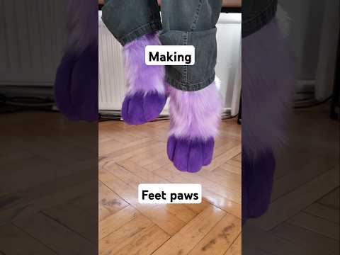 Making fursuit feet paws