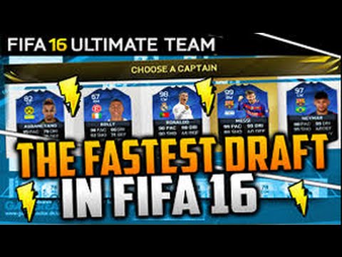 THE FASTEST FUT DRAFT!!