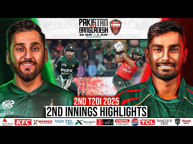 2nd Innings Highlights | Pakistan vs Bangladesh | 2nd T20I, 2025 | PCB | M2N1A