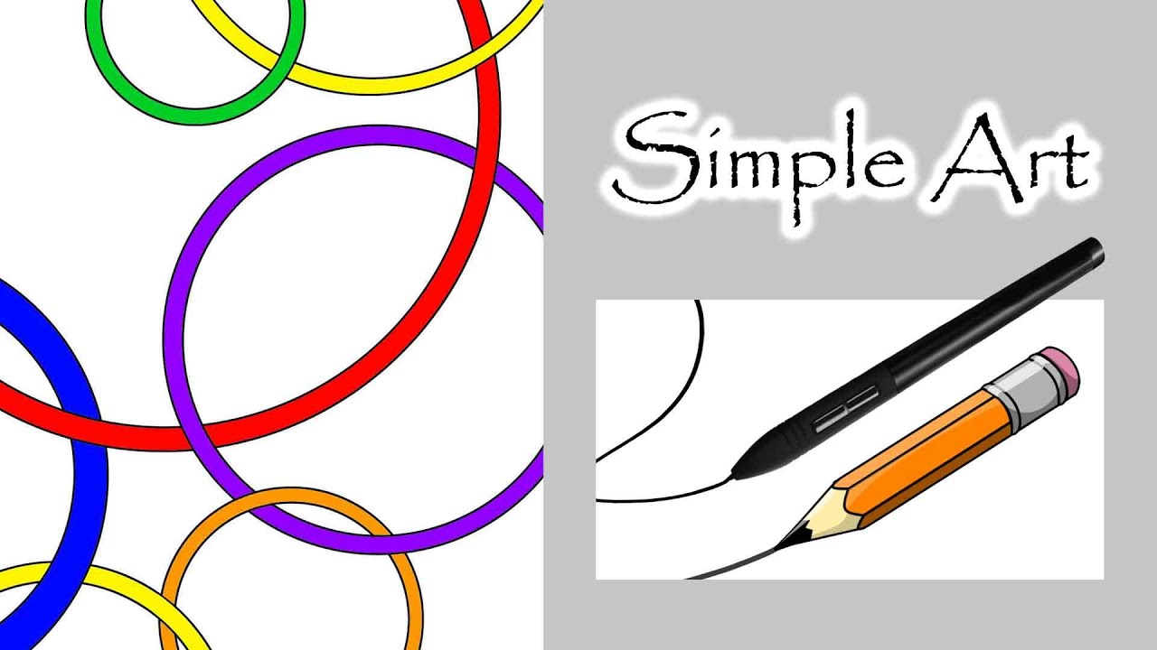 Simple Beginner Art |STEP-BY-STEP Drawing Tutorial (Interlocking Circles)