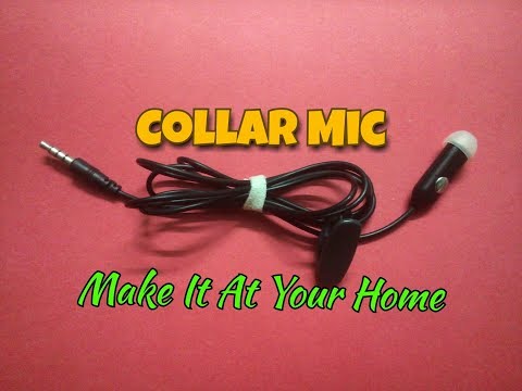 How To Make A Collar Mic..Make A Collar Mic At Home Easily...Simple Process..Easy Way.. Video