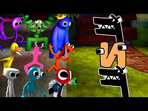 FNF Rainbow Friends vs F.N.F. Alphabet Lore Friday Night Funkin' Mod Roblox