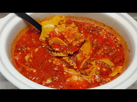 Lasagna Soup Crockpot Recipe