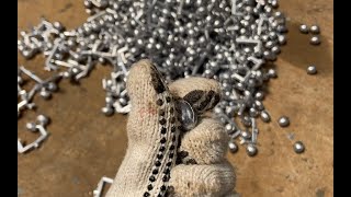 Automatic machinery to die cast lead pieces of sinkers