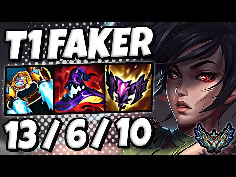 T1 Faker Akali vs Ahri [ MID ] Korea Challenger Patch 13.6 ✅