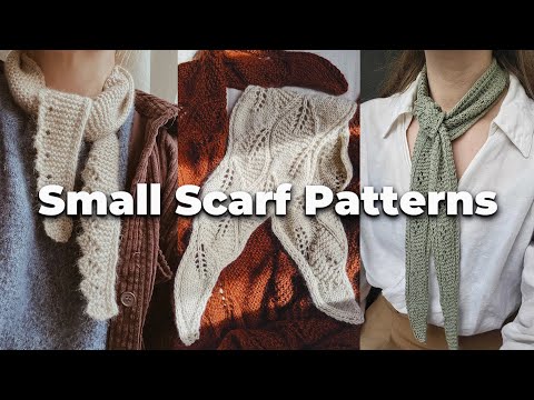20 Small Scarf Patterns to Knit (Besides the Sophie Scarf 🤫) | Andolini Knits