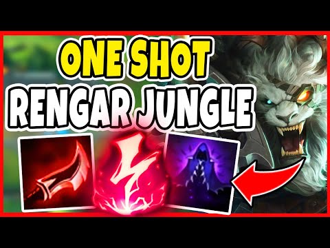 ONE-SHOT RENGAR JUNGLE! BEST BUILD AND RUNES IN S10! - League of Legends