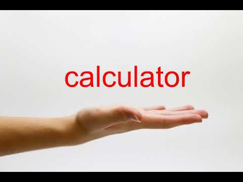 YouTube video about: How to pronounce calculator?