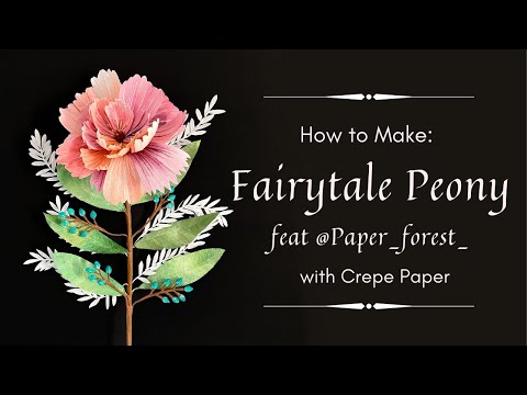 PAINTER'S FLOWER COLLECTION - FAIRYTALE PEONY by Daryl @Paper_Forest_
