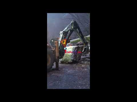 Alunecare de teren pe DN57B in Defileul Minișului între Anina si  Bozovici