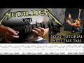 Metallica - One guitar solo lesson (with tablatures and backing tracks)