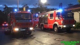 preview picture of video '[E] - BRAND IN AUTOWERKSTATT // Feuerwehr Sindelfingen verschafft sich gewaltsam Zutritt ins Gebäude'