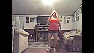 Sherry singing""HELP ME MAKE IT THROUGH THE NITE " Party tyme karaoke" Sammi Smith"