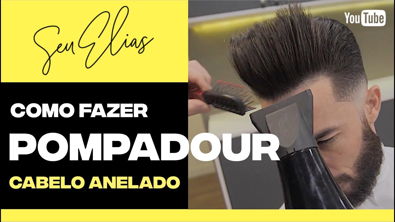COMO FAZER POMPADOUR EM CABELO ANELADO + FADE + TIGER SCRATCH -  by Seu Elias