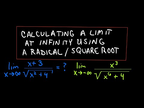 Calculating a Limit at Infinity with a Radical