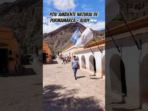 🌿 Así de pacífico y hermoso se siente el ambiente en Purmamarca, Jujuy #purmamarca #shorts #piv