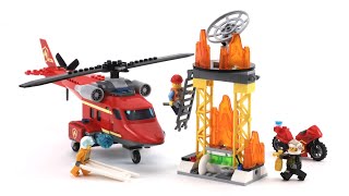 Lego City 60281 Fire Rescue Helicopter - MengBrick Build