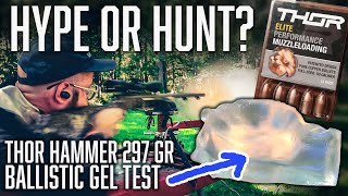 How effective are the THOR HAMMER Muzzleloader Bullets | 100-yard Ballistic Gel Test