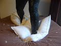 Pillow Crushing With Red High Heels