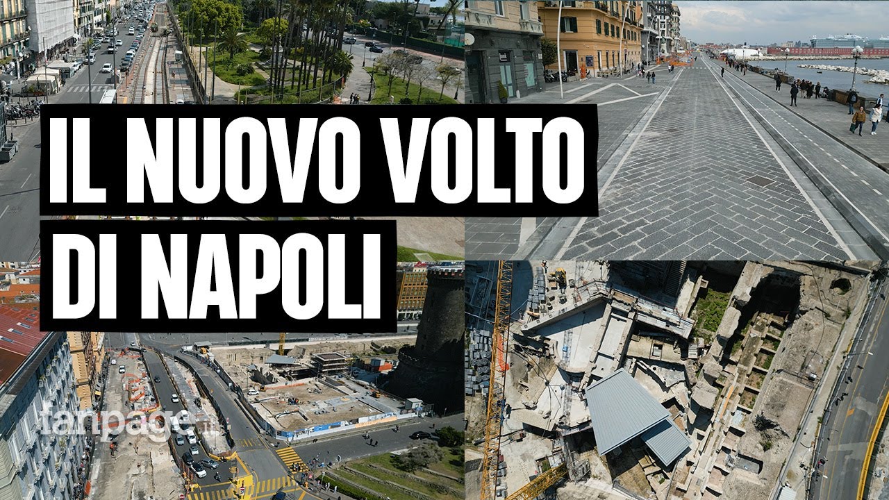Napoli cambia volto, i principali cantieri del centro visti dal drone