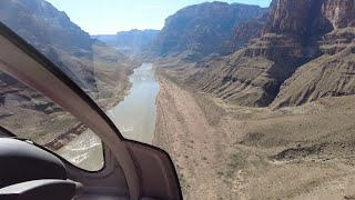 Spectacular Grand Canyon helicopter flight down to the Colorado river