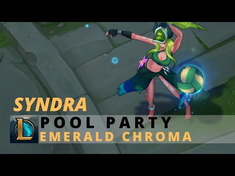 Pool Party Syndra Emerald Chroma - League Of Legends