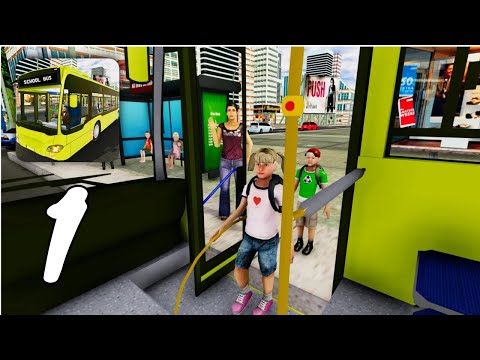 School Bus：Coach Driver Gameplay Walkthrough #1 (Android, IOS)