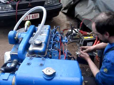Starting up the Perkins marine engine after 12 years