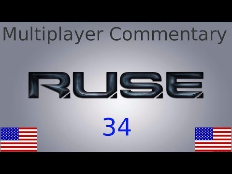 RUSE 2v2v2v2 on Treason as USA+GER - Multiplayer Commentary No. 34 (English)
