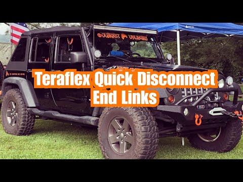 How to Install Teraflex Quick Disconnect Sway Bar End Links | Jeep JK