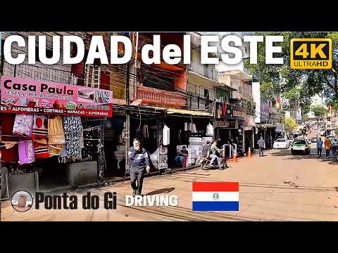 PARAGUAY en 4K CALLES  de CIUDAD DEL ESTE más allá del CENTRO #driving Tour 4k PASEO VIRTUAL 2025 