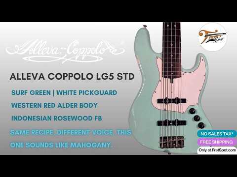 Alleva Coppolo LG5 Standard in Surf Green: White Pickguard, Indonesian Rosewood Fingerboard & AC In-House 60s Pickups image 12