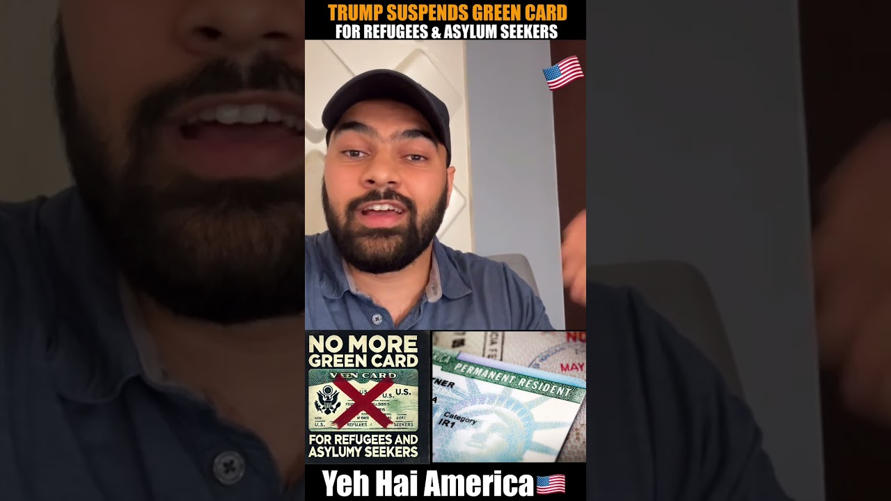 Tump Suspends Green Card For Refugees & Asylum Seekers #ytshorts #shortvideo #shorts