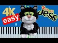 Guess With Jess Theme Song Easy Piano Tutorial 4K