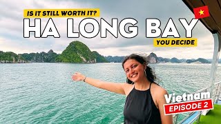 My HONEST Experience of Halong Bay Day Cruise 2025 l Vietnam SOLO Travel VLOG | Khushboo Vasudeva