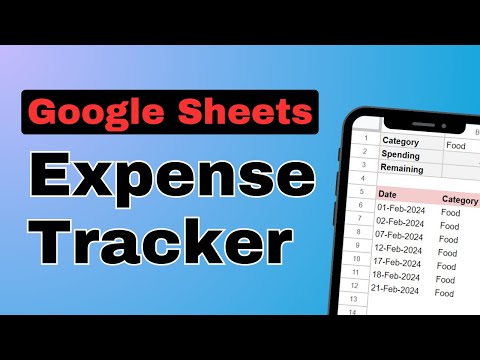 How to Make a Mobile Expense Tracker in Google Sheets