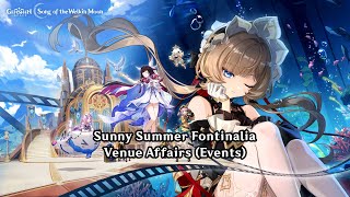 Genshin Impact v6.7 - Sunny Summer Fontinalia "Venue Affairs" (Events)