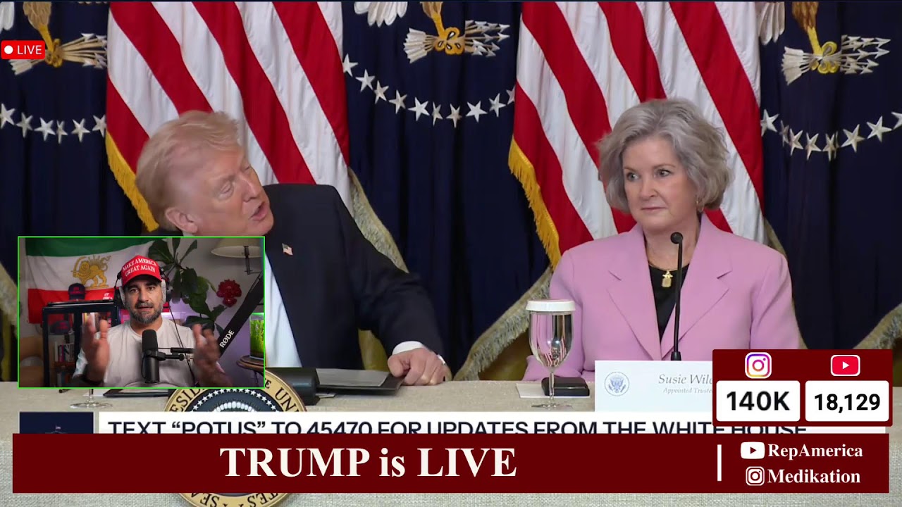 LIVE - Trump Discusses Iran, Oil and Military
